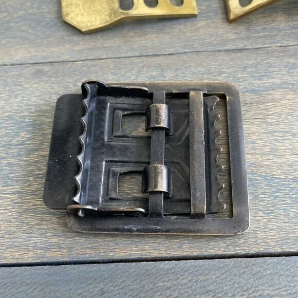 Lot of 4 Original Vintage Unmarked US Military Uniform Belts (UU) - Picture 3 of 8